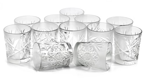 12x libbey hobstar whiskyglas - libbey,