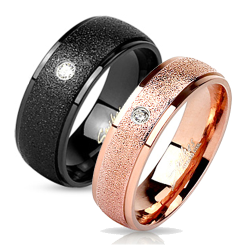 Ring edelstahl schwarz - edelstahl,