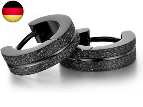Sandgestrahlt creolen hoop - sandgestrahlt,